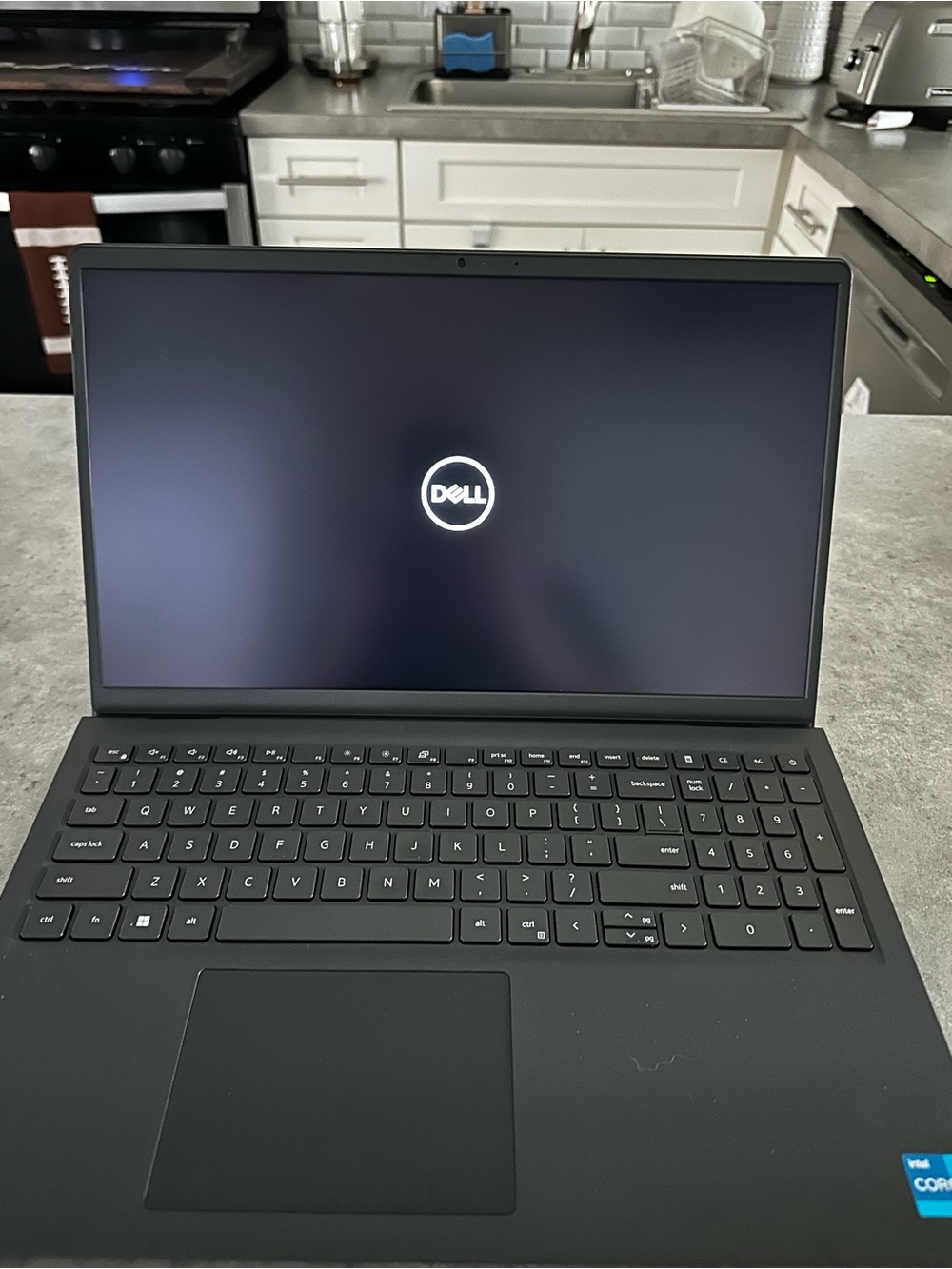 Dell Matte Black 15" Laptop with Full-Size Keyboard